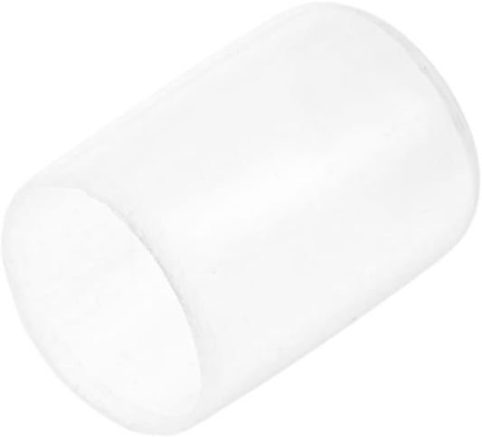 uxcell 20pcs Rubber End Caps Protective Caps 14mm ID Vinyl PVC Round Tube Bolt Cap Cover Screw Thread Protectors, Clear