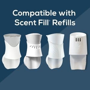 Scent Fill 100% Natural Glacier Plug in Air Freshener, Scented Oil Refills, 2 Refills + Diffuser