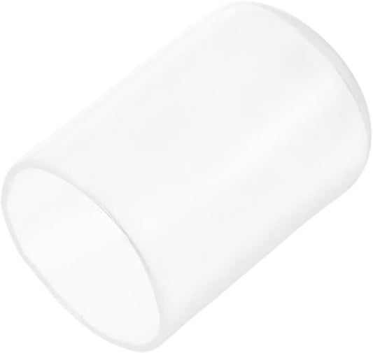 uxcell 20pcs Rubber End Caps Protective Caps 18mm ID Vinyl PVC Round Tube Bolt Cap Cover Screw Thread Protectors, Clear