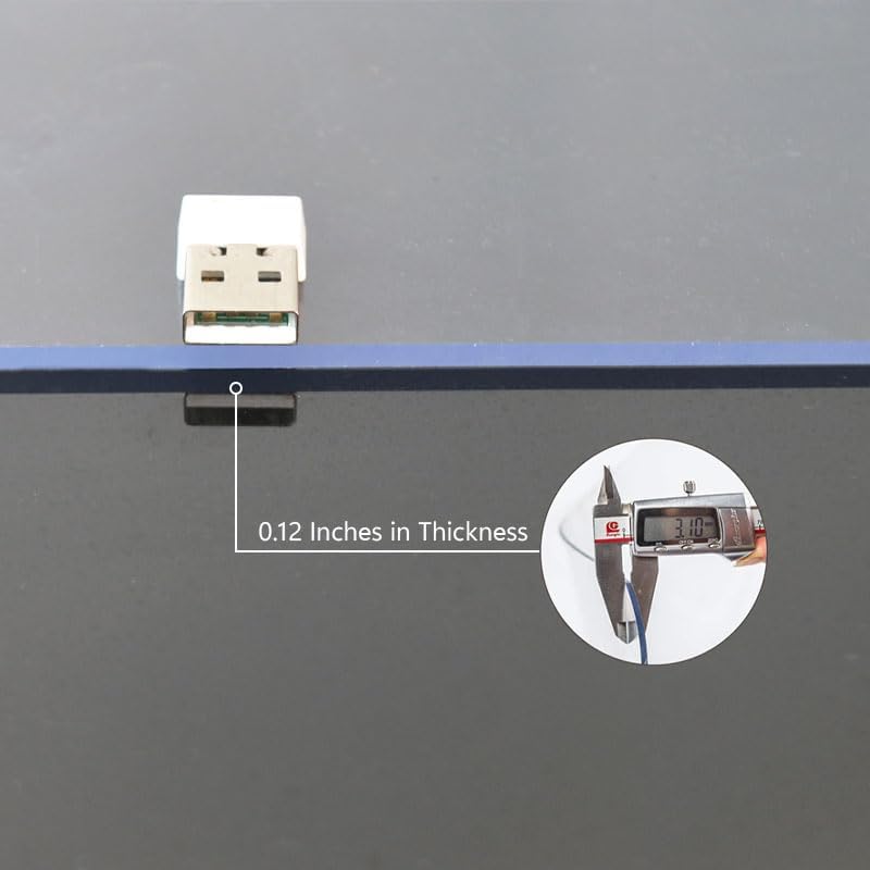 Office Chair Mat for Hardwood Floor, 1/8" Thick 53"x 45" Crystal Clear Hard Floor Chair Mat, Transparent Floor Protector Mat Flat Without Curling