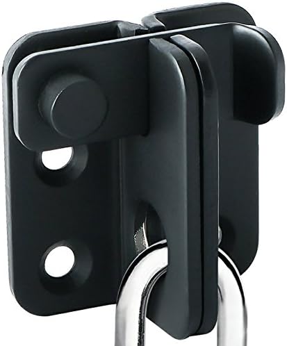 Alise Flip Latch Gate Latch Black,Shed Door Latch Barn Door Lock Shed Lock Shed Latch,Stainless Steel Locking Latches for Shed Barn Fence Chicken Dog Cage Window Cabinet Backyard Garage Doors,S-Size
