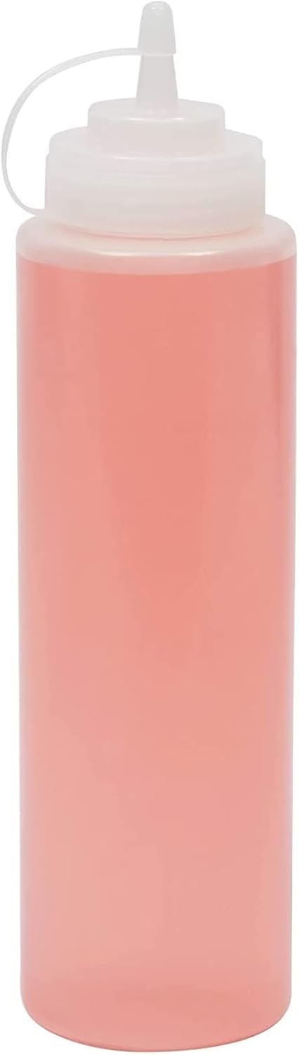 Juvale Condiment Squeeze Bottles for Sauces & Dressings - 29 Oz Clear Plastic 6-Pack - Leak-Proof Durable Dispenser Bottles for Liquids - Commercial Plastic Oil & Salad Dressing Dispenser