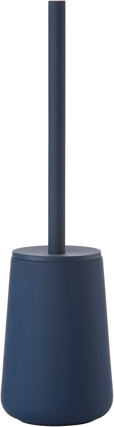 Zone Denmark Nova One Ceramic Toilet Brush | with Brush Holder Soft Touch | Enhance Your Bathroom with a Chic and Practical Duo for Modern Style and Effortless Hygiene - Coating (Royal)