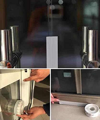 Black Weather Stripping for Window Doors Self Adhesive Weatherstrips 16 Feet Door Sweep – Wind, Dust, Draft & Insect Proof – Insulation - Rubber Door Strips to Seal Door