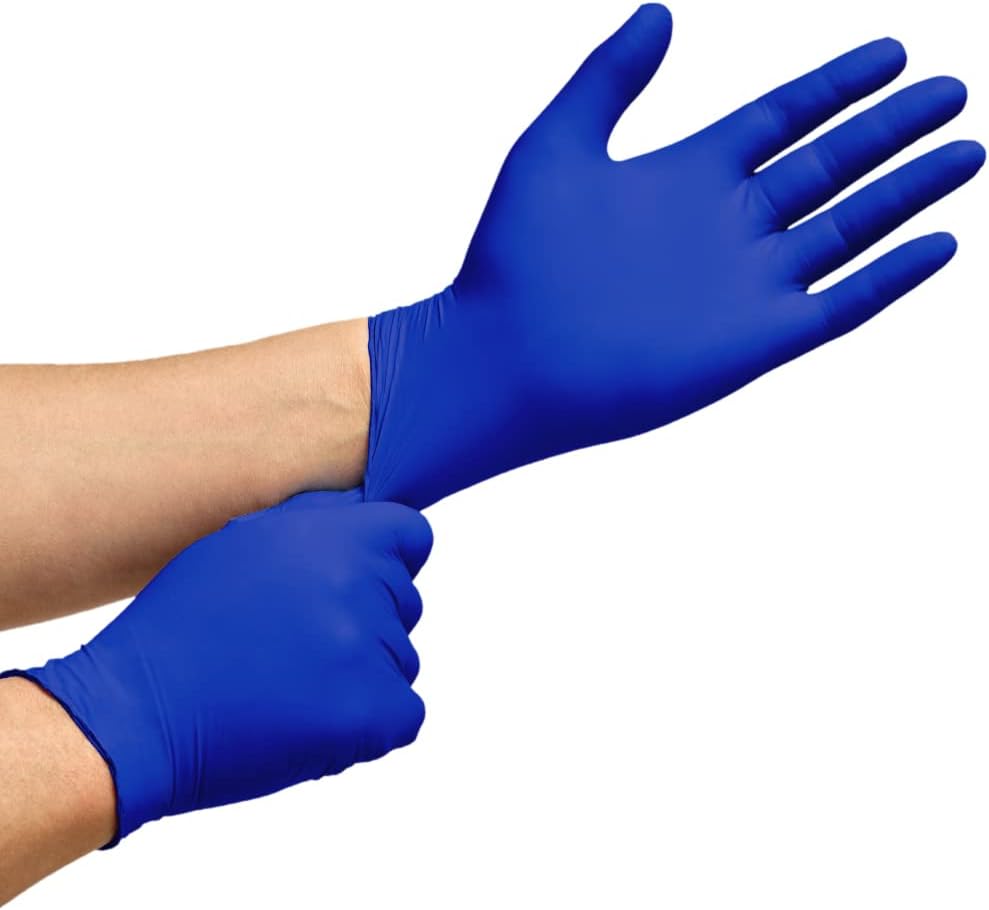 Inspire Nitrile Exam Gloves | The Original Quality Stretch Nitrile Cobalt Blue | 4.5 Gloves Disposable Latex Free Medical EMT