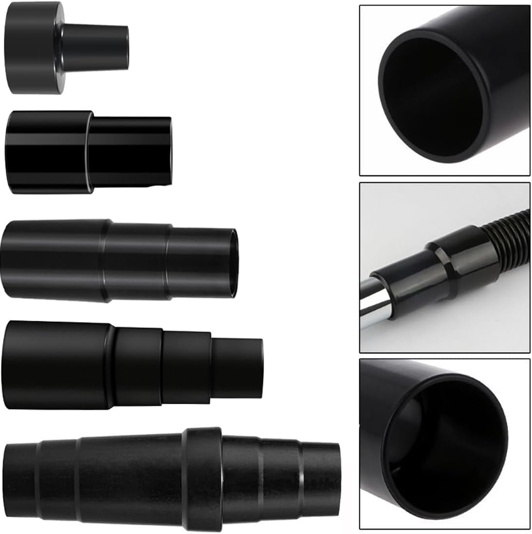 Universal Vacuum Hose Adapter Kit Reducer Attachment Set,Shop Vac Vacuum Hose Adapter 1 1/2 to 1 1/4 inch, 1 3/8 inch to 1 1/4 inch
