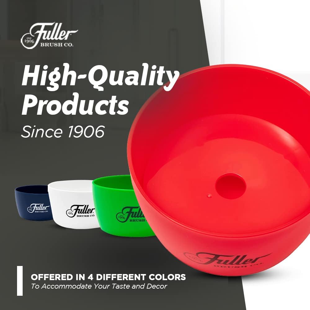 Fuller Brush Handy Holder with Drain Rack – Small Sink Caddy for Organizing Cleaning Sponges & Tools – Removable Drain Tray, Dishwasher Safe – Red