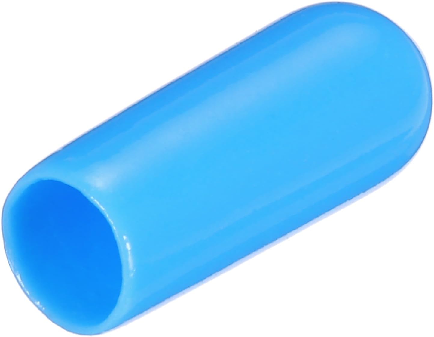 uxcell 20pcs Rubber End Caps 5mm(3/16") ID Vinyl PVC Round Tube Bolt Cap Cover Screw Thread Protectors,Light Blue