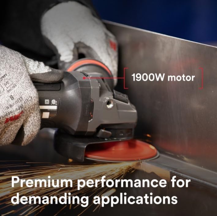 3M Electric Angle Grinder, 11129, VS, 4.5-5 in Paddle Switch, 13-Amp, 120V, for Cutting, Grinding, Polishing and Rust Removal,1 EA