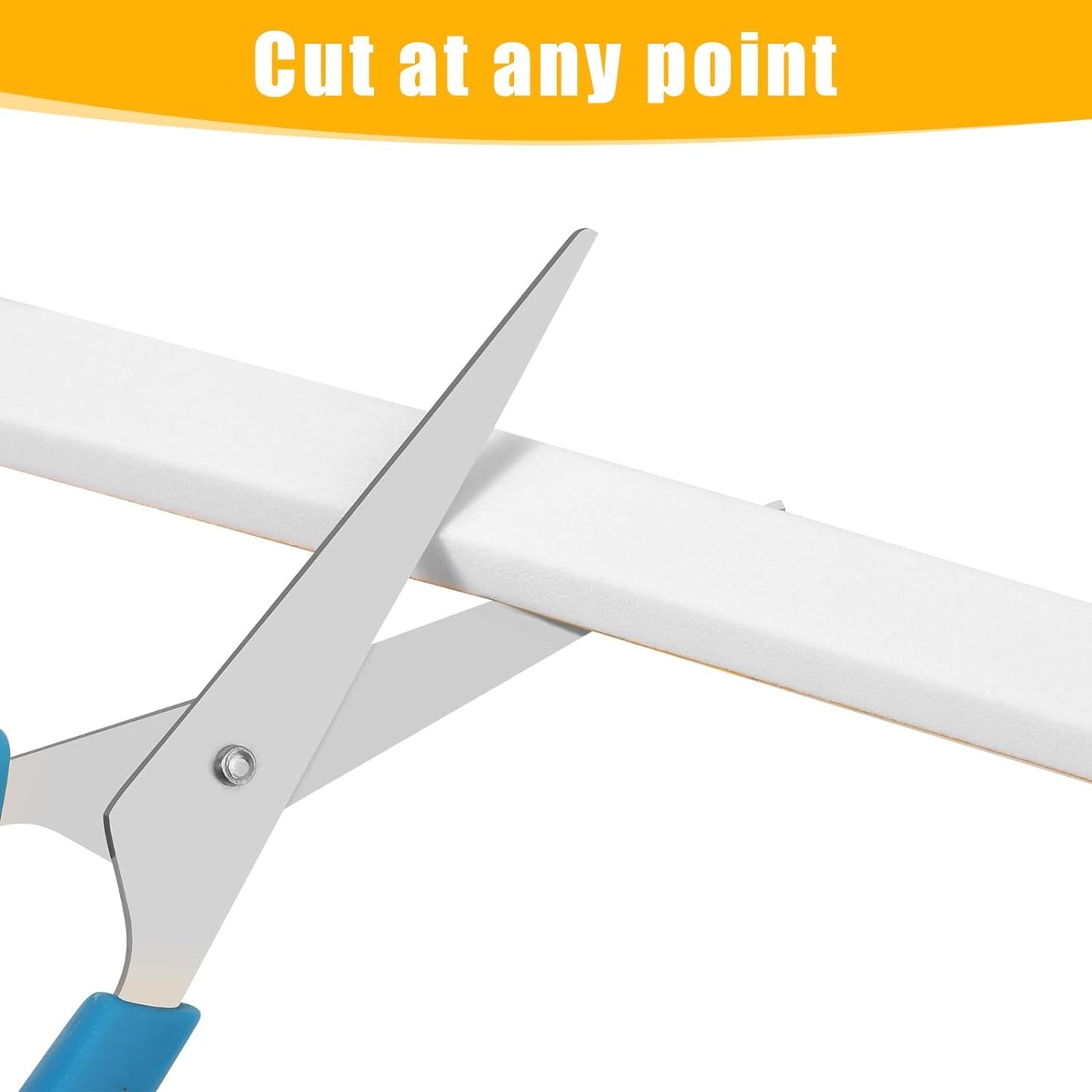 Weather Stripping Seal (1/2 Inch X 2/5 Inch) for Door Window, 13Feet High Density Foam Tape, Soundproofing, Insulation Strip, Door Sealers for Door Frame- White