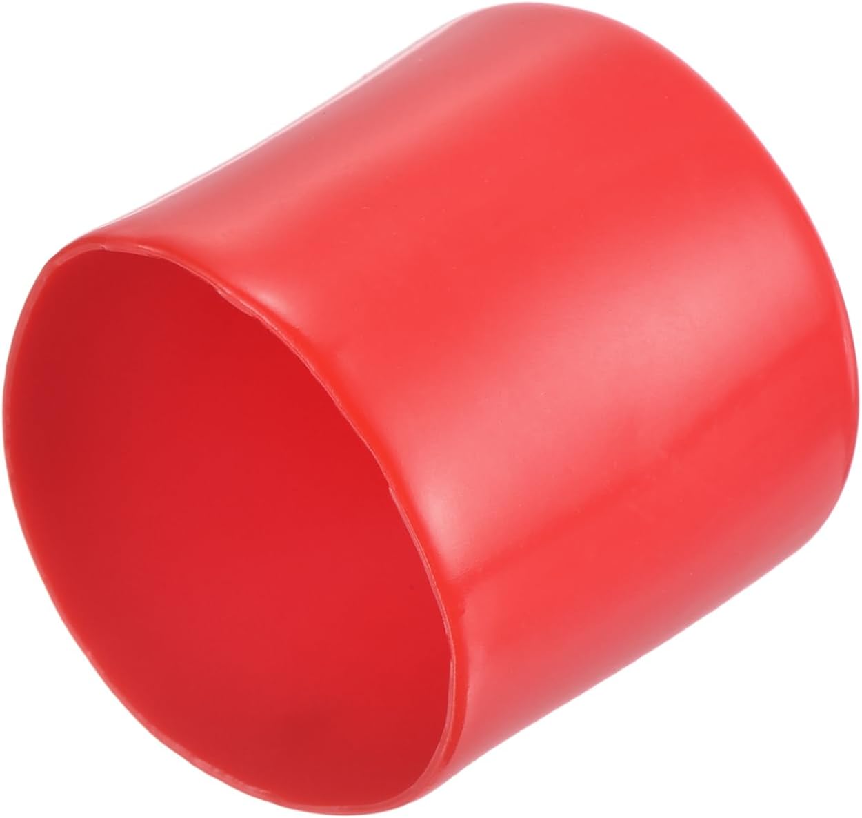 uxcell 20pcs Rubber End Caps 42mm ID Vinyl Round Tube Bolt Cap Cover Thread Protectors Red