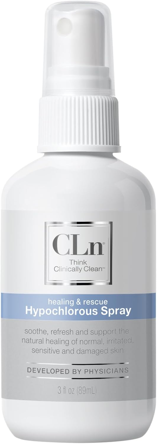 CLn® Hypochlorous Spray - Daily Cleansing Spray to Manage Minor Skin Cuts and Lacerations Without Alcohol, Antibiotics, Steroids or Fragrance, 3 fl. oz.