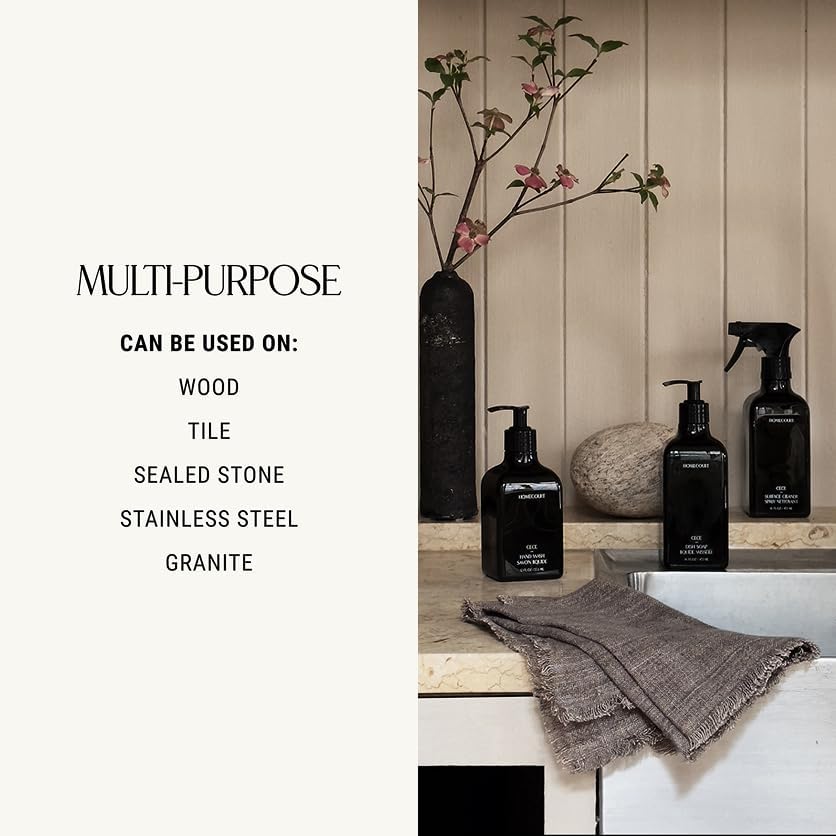 Homecourt All-Purpose Surface Cleaner Spray, Lifts Away Dirt, Smudges & Grease, For Bathroom, Kitchen & more, Clean Formula, Cece, 16 fl oz, 2.0