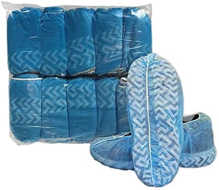 CleanPro® Disposable Polypropylene Shoe Covers with Anti-skid Treads, Blue, 2X-Large, 1,000 Count