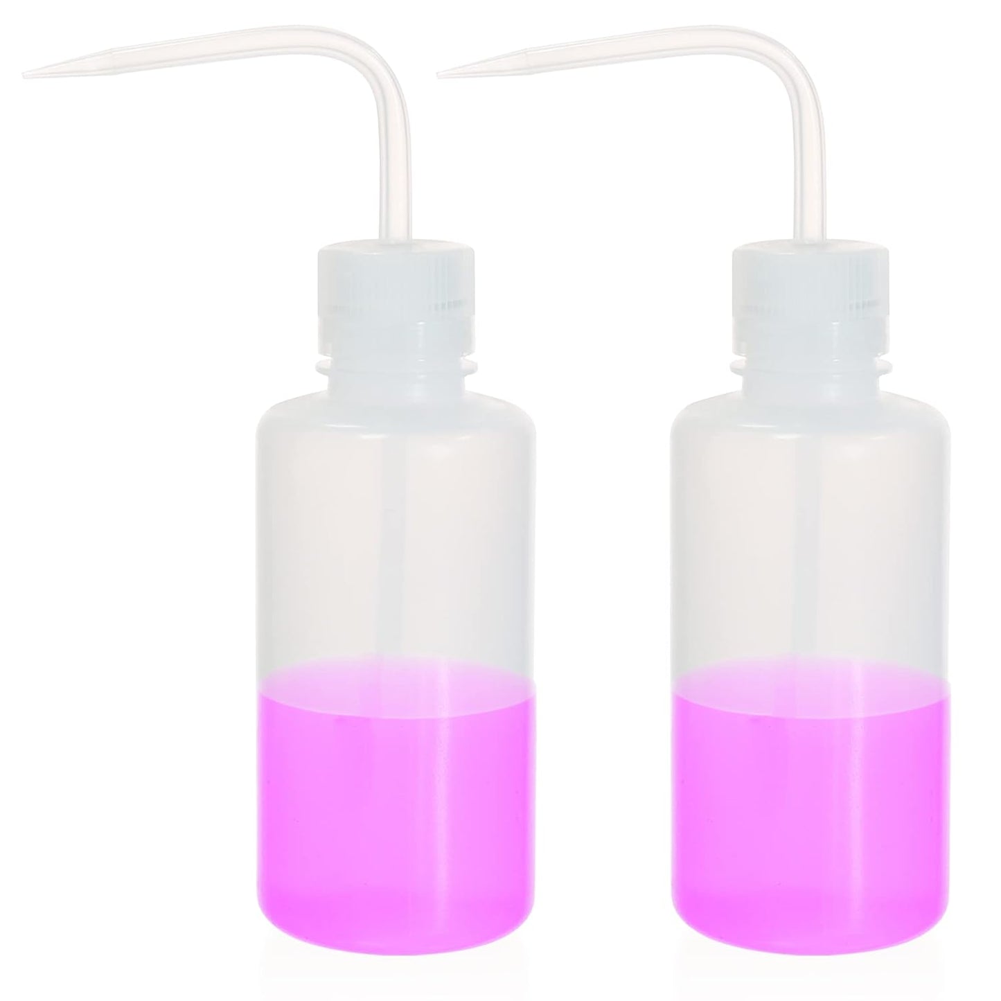 New Releasedd Thick Wall 500ml/17OZ Squeeze Bottle Set 2pcs - Versatile Durable Plastic Wash Bottles for Lab Use and Plant Watering