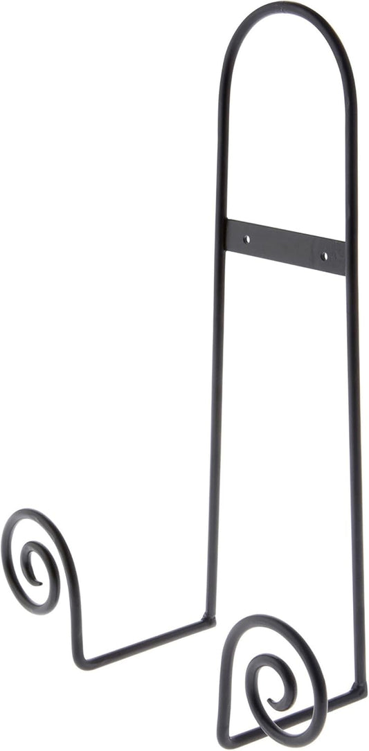 Bard's Black Wrought Iron Wall Mountable Tray or Platter Hanger, 16.25" H x 11.75" W x 4.5" D (For 16" - 30" Trays or Platters), Pack of 5