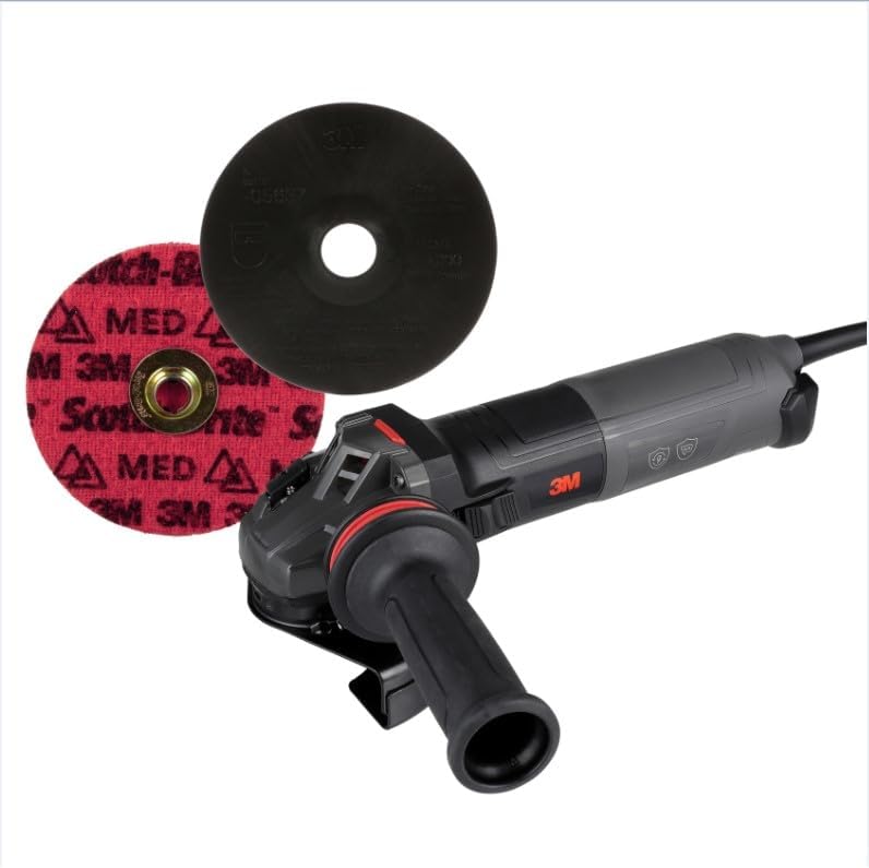 3M Electric Angle Grinder, 11131, VS, 6 in Paddle Switch, 13-Amp, 120V, for Cutting, Grinding, Polishing and Rust Removal,1 EA
