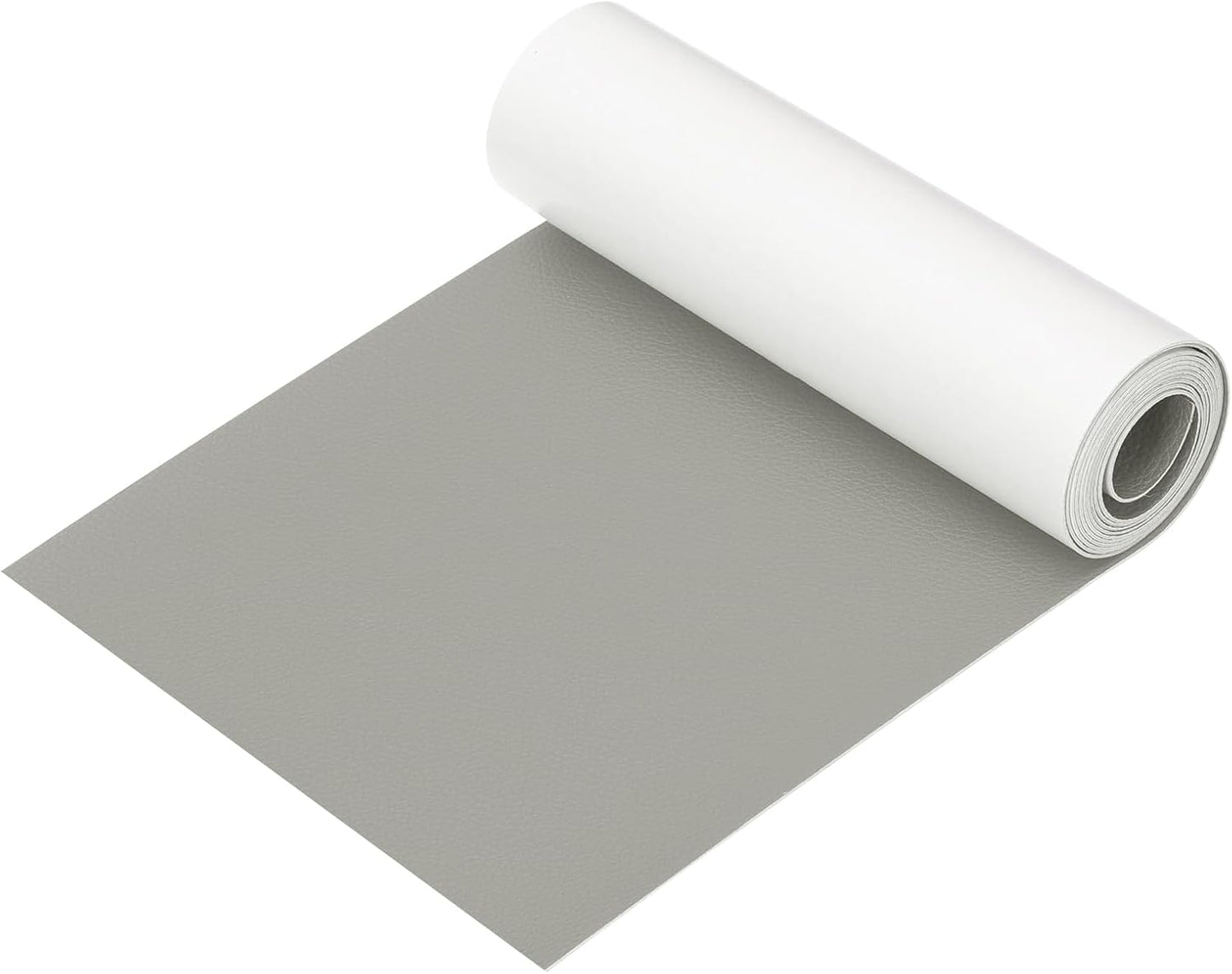 PATIKIL Leather Patches Tape for Furniture, 6.3 x 61 Inch Self Adhesive Vinyl Leather Repair Kit Cover Sheet for Couch, Sofa, Car Seats, Office Chair, Elegant Gray