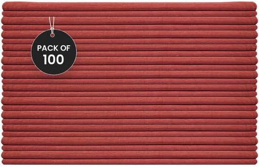 Shop Towels (Red, 100-Pack) - Bulk Cleaning Towel in a Bag, Mechanic Cotton Wipes for Car Maintenance, Auto Mechanics & Garage, Wipe Grease & Oil, Machine Wash & Reusable