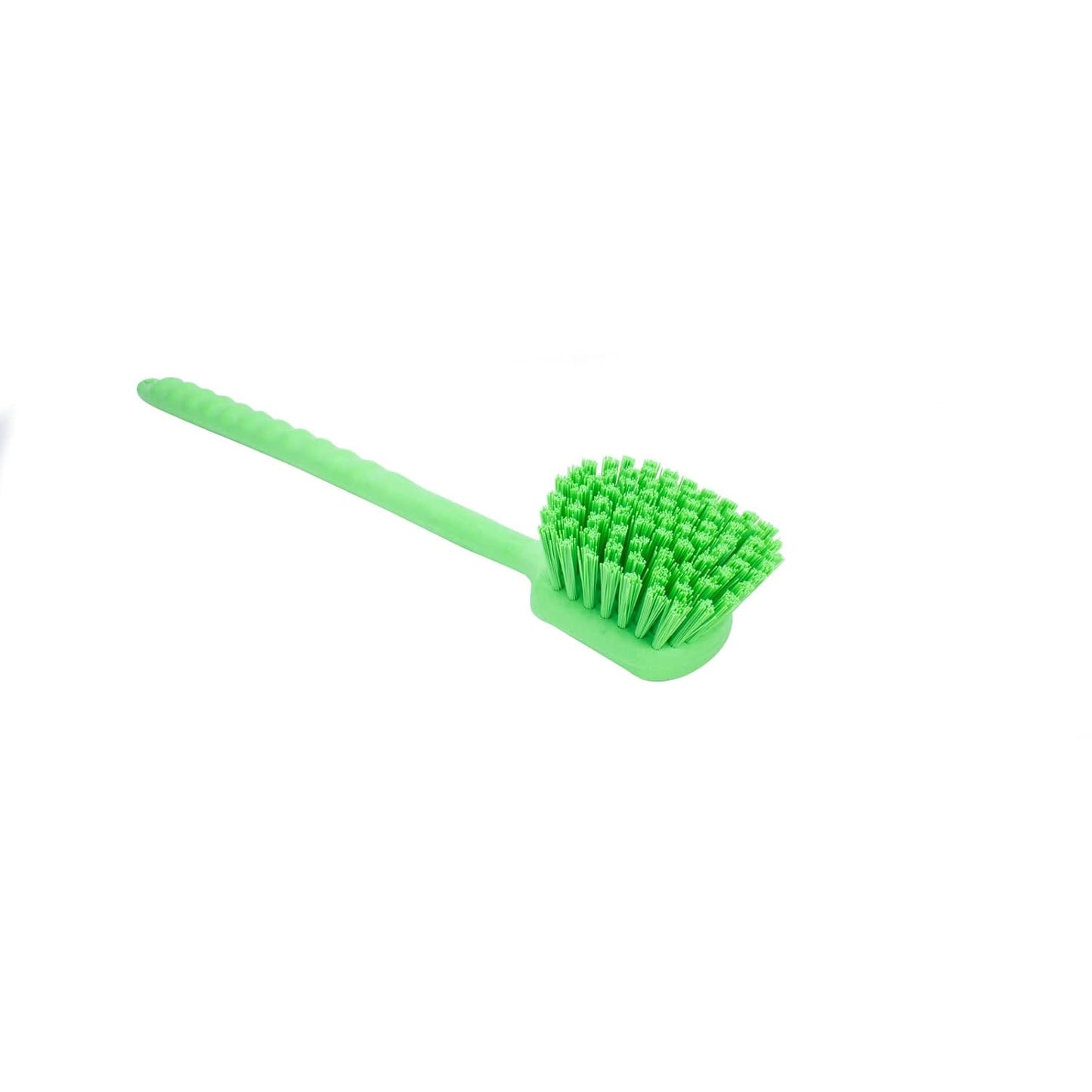 SPARTA 40501EC75 Plastic Large Scrub Brush, Kitchen Brush, Utility Brush With Long Handle For Cleaning, 20 Inches, Lime