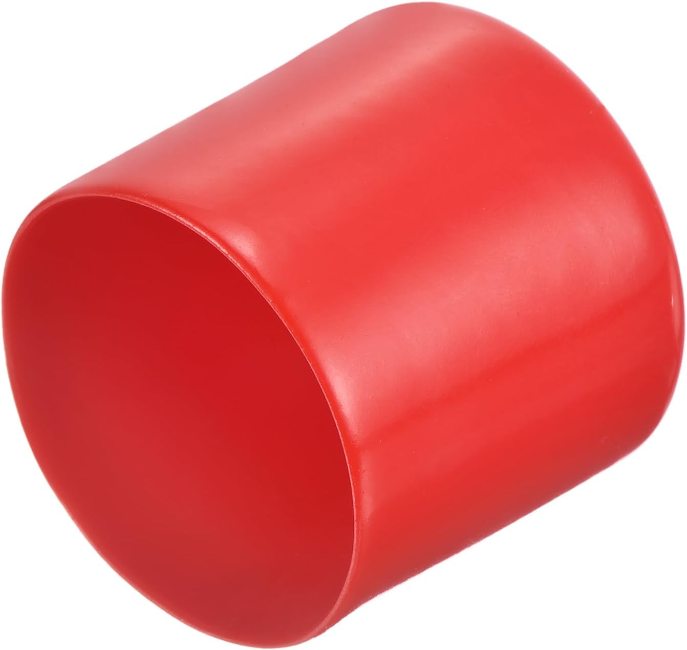 uxcell 20pcs Rubber End Caps 50mm ID Vinyl Round Tube Bolt Cap Cover Thread Protectors Red