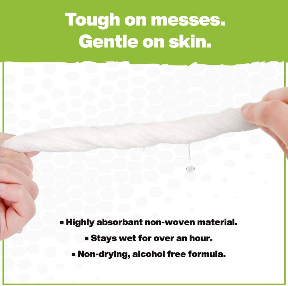 Crocodile Cloth Outdoor Cleaning Wipes – 80 Count Plant-Based Cloths (15"x10"), Skin Safe, Pre-Moistened, Aloe & Vitamin E Infused, Large, Absorbent, Multi-Surface Disposable Wipes