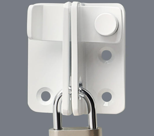 Alise Flip Latch Gate Latches Slide Bolt Latch Safety Door Lock Catch for Barn Cabinet Pet Cage Garden Bathroom Garage Window Sliding Door,Stainless Steel White Finish MS3006R-W