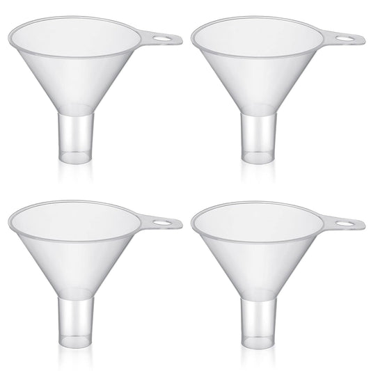 Mini Plastic Funnel for Filling Bottles,Small funnels for Filling Small Bottles for Filling Sand Water Powder Essential Oils Perfumes Kitchen Bath Garage,Wide Mouth Funnel