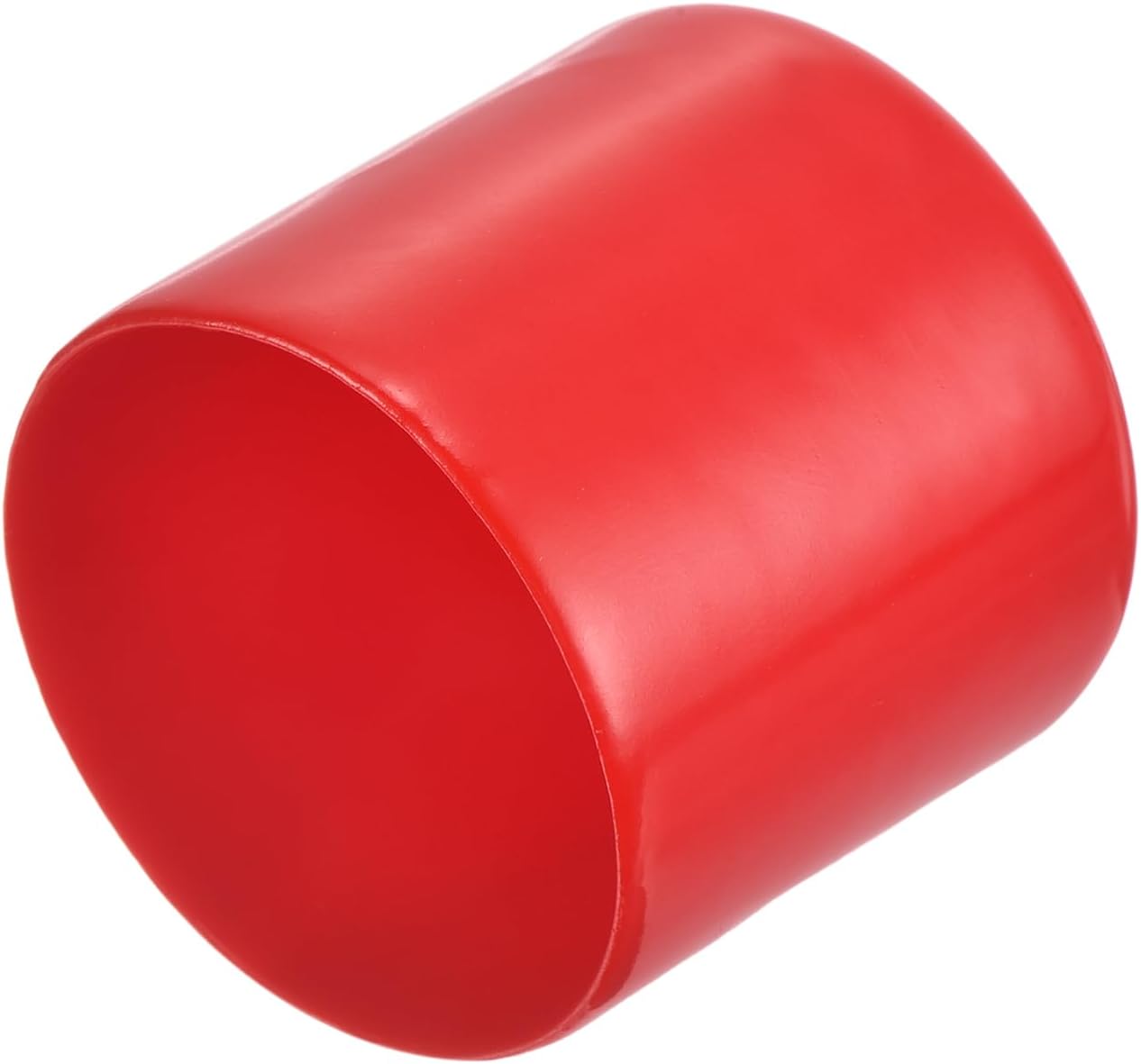 uxcell 20pcs Rubber End Caps 40mm ID Vinyl Round Tube Bolt Cap Cover Thread Protectors Red