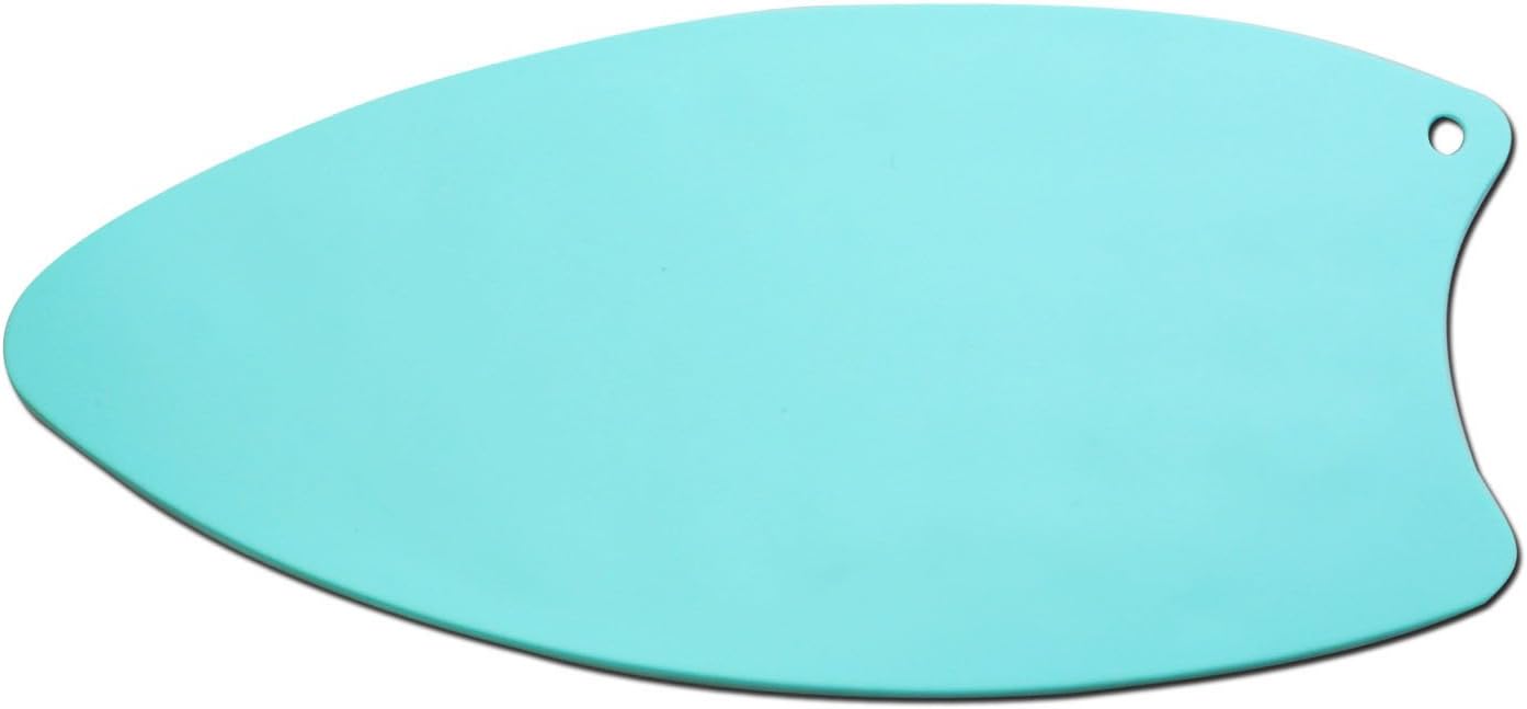 Bringsine Silicone Iron Rest Pad for Ironing Board Hot Resistant Mat(Teal)