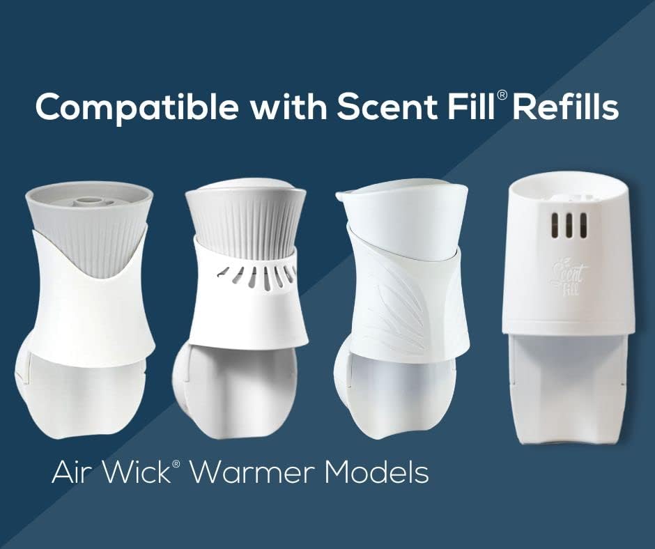 Scent Fill 100% Natural Lemon & Citrus Plug in Air Freshener, Scented Oil Refills, 3 Refills