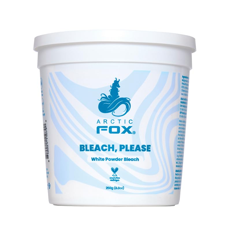 ARCTIC FOX Bleach Please, White Powder Bleach 8.8 oz Tub (0.5 lb) Perfect for bleach bosses with big hair goals.