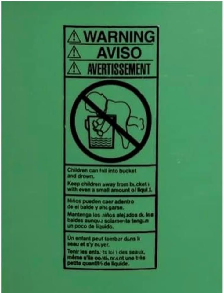 House Naturals 5 Gallon Premium HPDE Plastic Bucket - Made in USA Food Grade Storage Container, BPA Free All Purpose Pail (3, Dark Green)