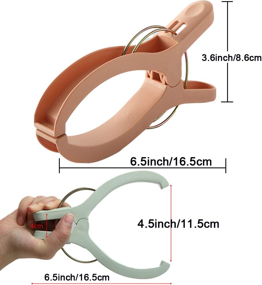 9 Pack Beach Towel Clips Beach Chairs 3 Colors Jumbo Size Towel Clamps Lounge Pool Chairs Plastic Clothes Pegs Hanging Clip Clamps Large for Home Cruise Vacation (9 Pack-3 Color)