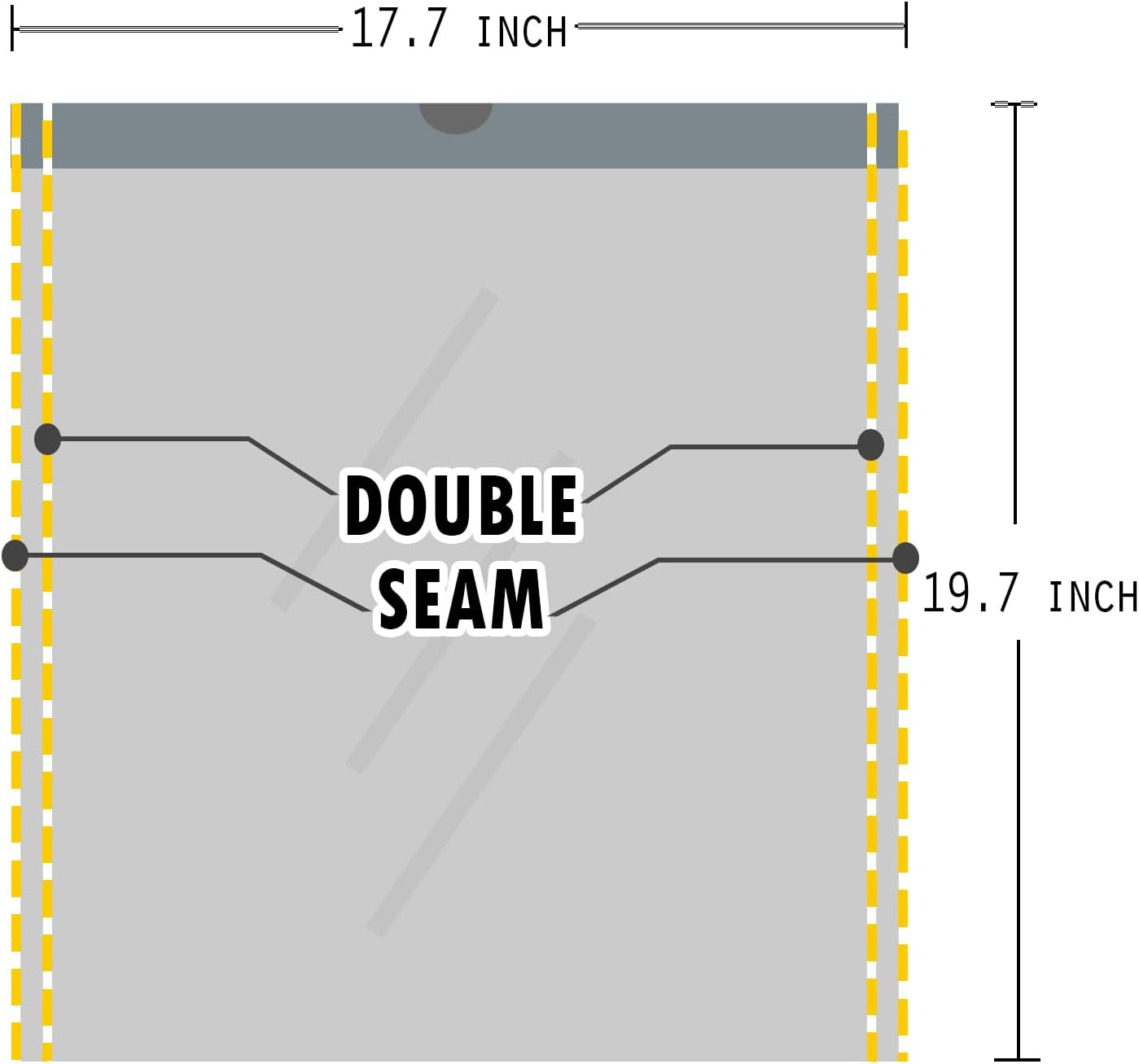 Small Trash Bags 4 Gallon Drawstring, Inwaysin 4 Gallon Trash Bag Extra Strong, Small Garbage Bags for Bathroom Can Bedroom Office Can, Unscented, Quick Cinch,15-18L, White, 54Count