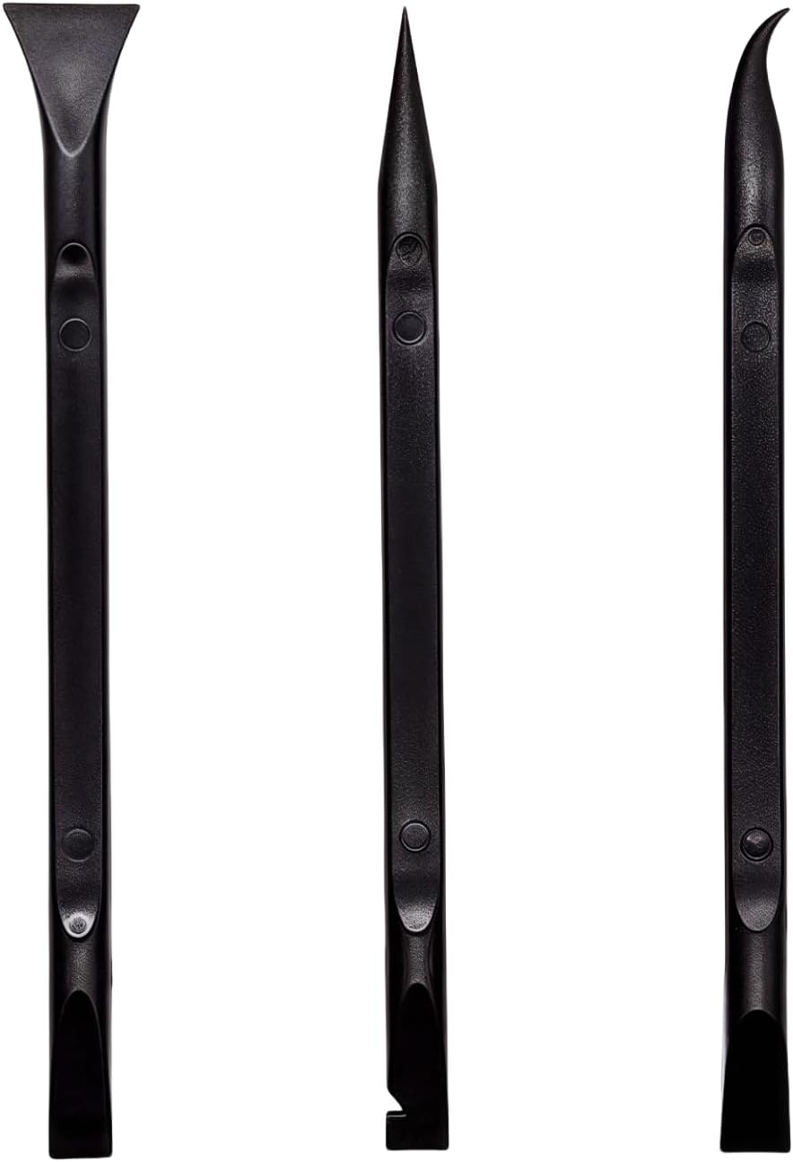 Plastic Scraper Multi-Purpose Scraper Non-Scratch Cleaning Tool Easy to Clean Small and Narrow Spaces and Gaps, Perfect to Remove Stickers, Labels, Oil Stains, Food, Dirt, Etc 3-Pcs