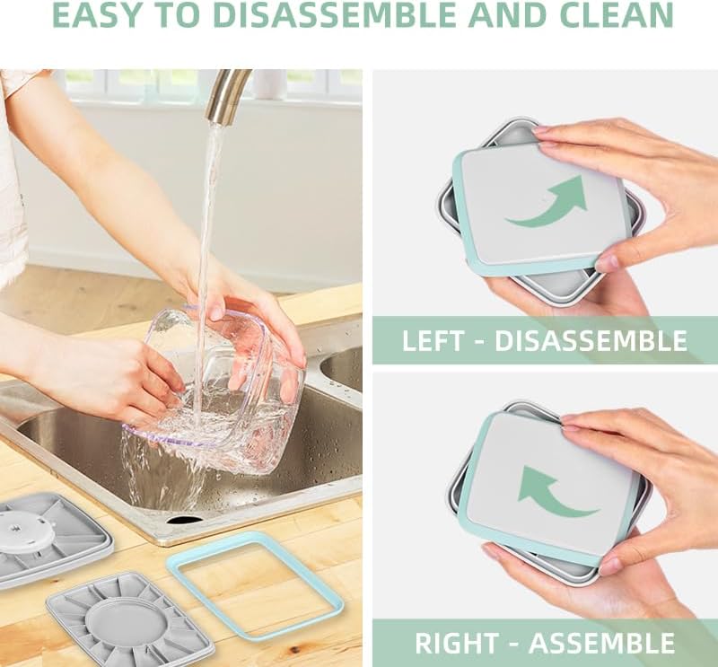 Food Storage Containers with Lids Airtight- 3Pcs BPA-Free Kitchen and Pantry Organization Pop Containers, Leakproof Stackable Kitchen Storage Containers for Cereal, Flour, Sugar (0.5, 1.2, 1.8 QT)