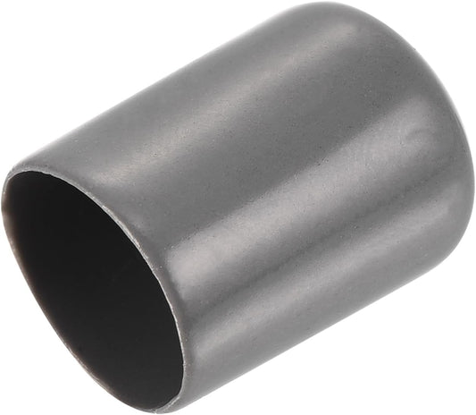 uxcell 20pcs Rubber End Caps 14mm ID Vinyl PVC Round Tube Bolt Cap Cover Screw Thread Protectors Dark Grey