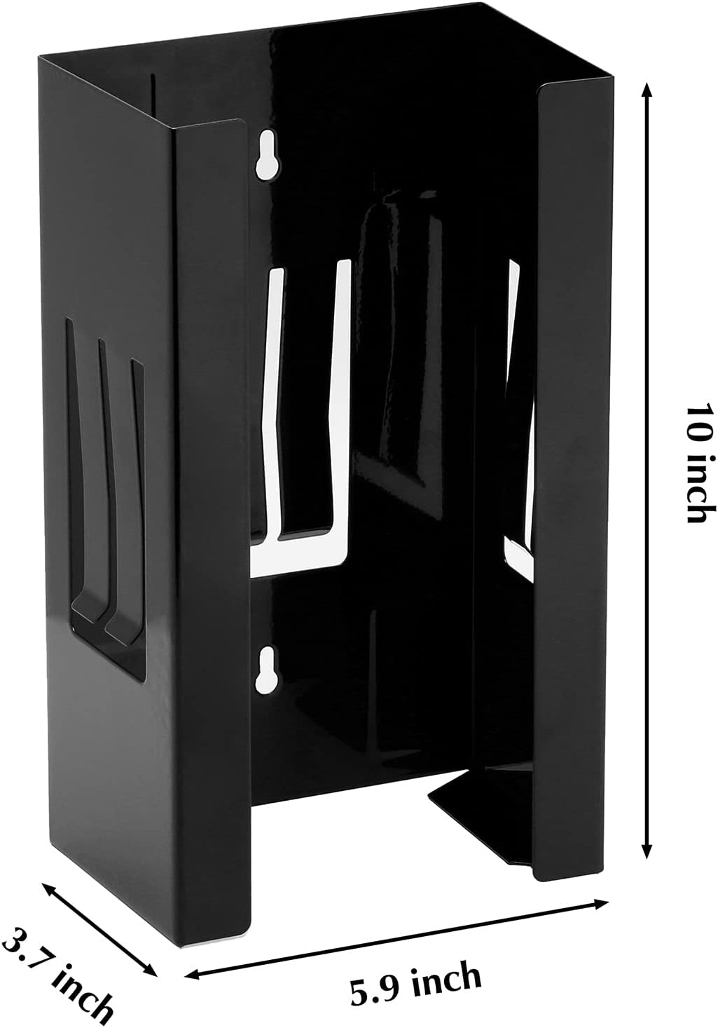 EMENTOL Magnetic Glove/Tissue Dispenser Holder Set, Black Glove Dispenser Wall Mount, Mount onto Tool Box or in Workshops