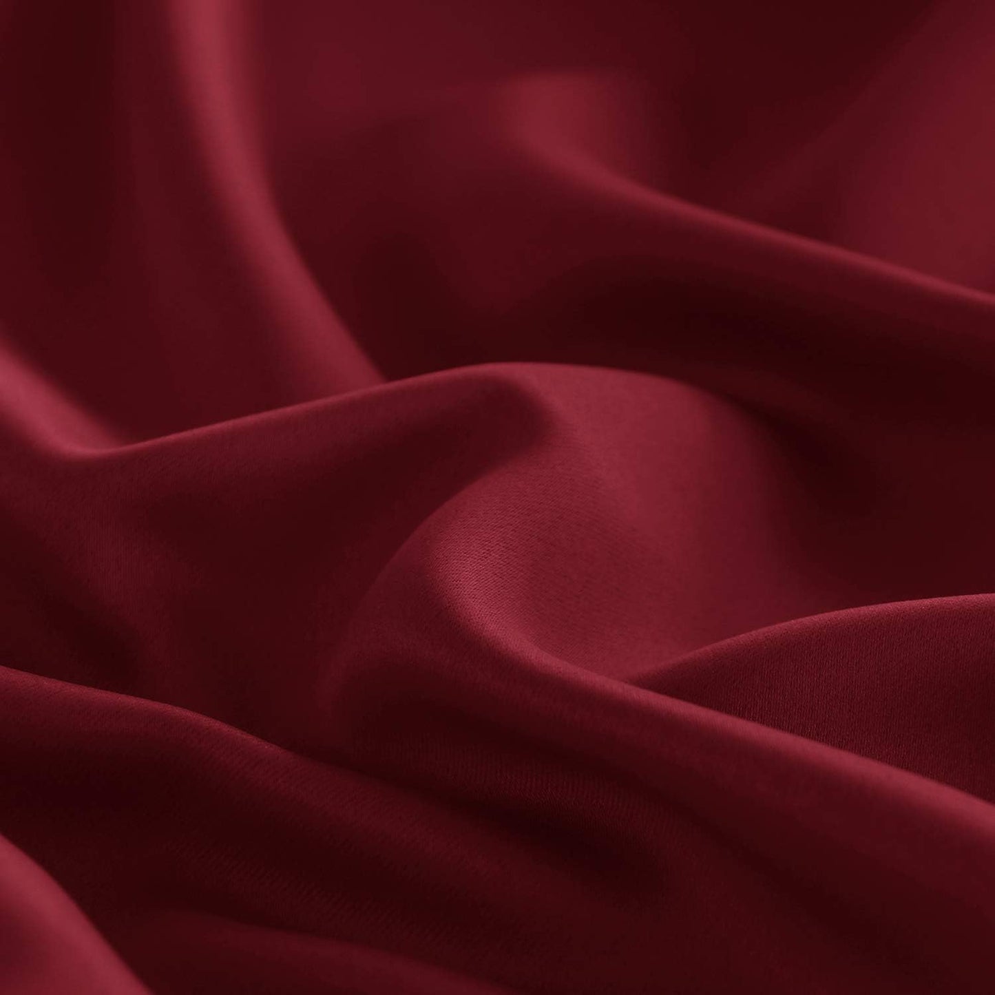 DWCN French Door Curtains – Rod Pocket Thermal Blackout Curtain for Doors with Glass Window, Kitchen and Patio Doors for Privacy, 36 X 80 Inches Long, 1 Curtain Panel with Tieback, Burgundy