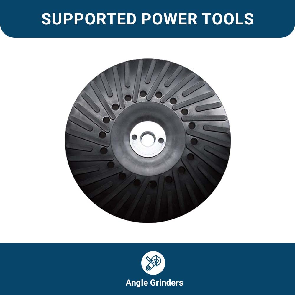 Benchmark Abrasives 7 Inch Sanding Disc Backing Pads, Resin Fiber Disc Polishing Pad for Grinding, Sanding, Stripping on Wood, Metal, 7/8" Arbor - Angle Grinder Attachments - Grinder Sanding Pad