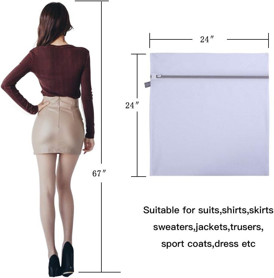 Kimmama Oversize Laundry Bags Mesh Wash Bags, Large Delicates Bag for Washing Machine, Jumbo Laundry Sack for Washing Delicates, Big Clothes, Bed Sheet, Bedcover, Blanket, Curtain, Stuffed Animal Toys