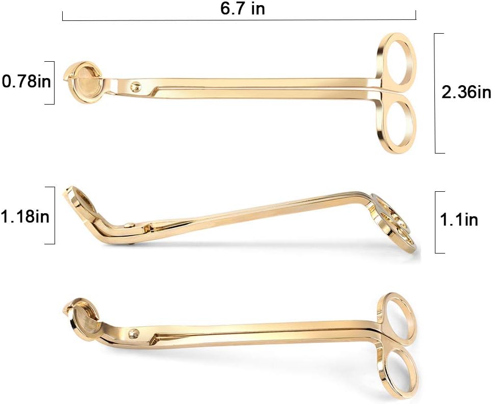 Candle Wick Trimmer Candle Wick Clipper Wick Cutter Scissor, Black