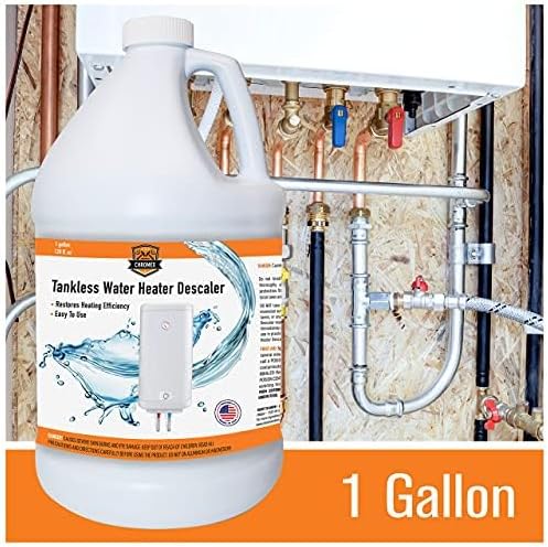 Chromex Tankless Water Heater Descaling Solution | Highly Effective Descale, 1 gallon