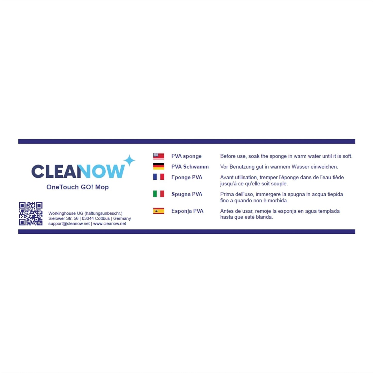 GO! Floor Cleaner, Floor Mops, Wring Mop, Mop with Wringing Function (Refill Sponge)