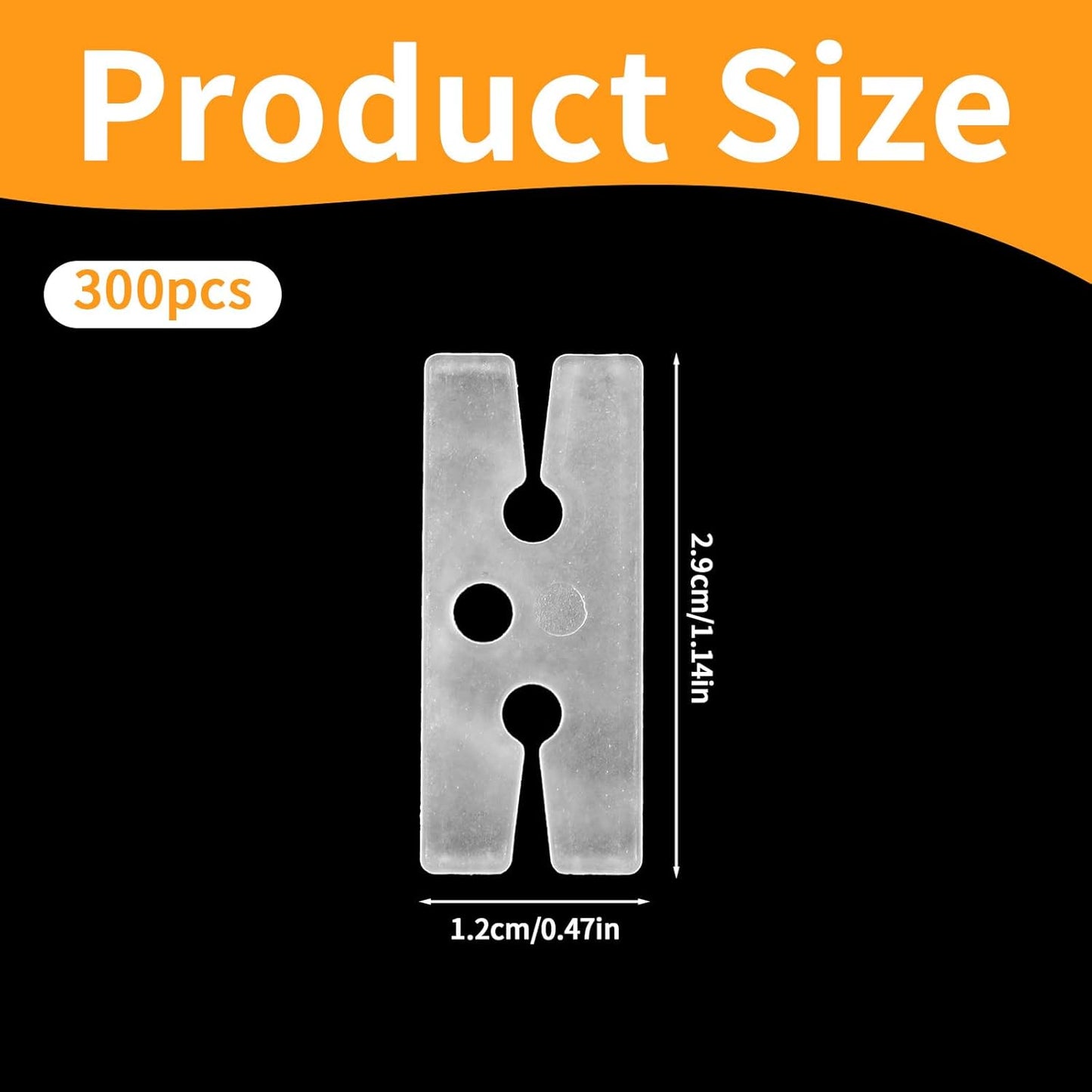 300 PCS Plastic Balloon Clips Ties, H Shape Sealing Clips Reusable Balloon Tie Tool for Wedding Party Christmas Birthday Decoration