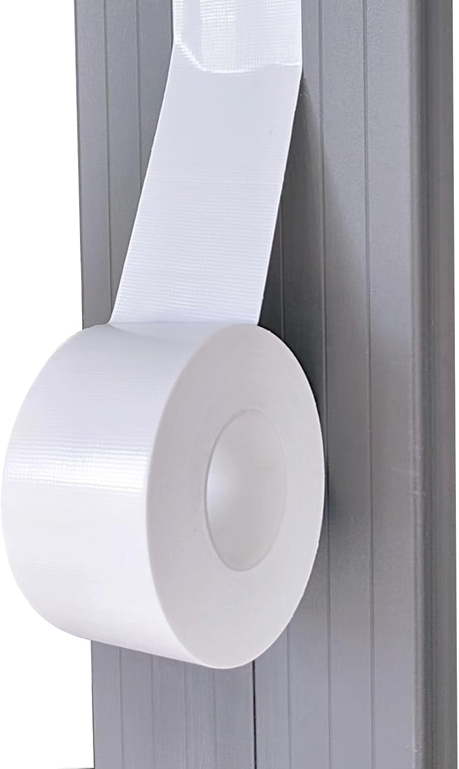 White Window Weather Sealing Tape 2Inch X 65Ft,Window AC Seal Air Conditioner Sealing Tape,Residue-Free for Keep Out Drafts Cold Air Rain Dust Smog