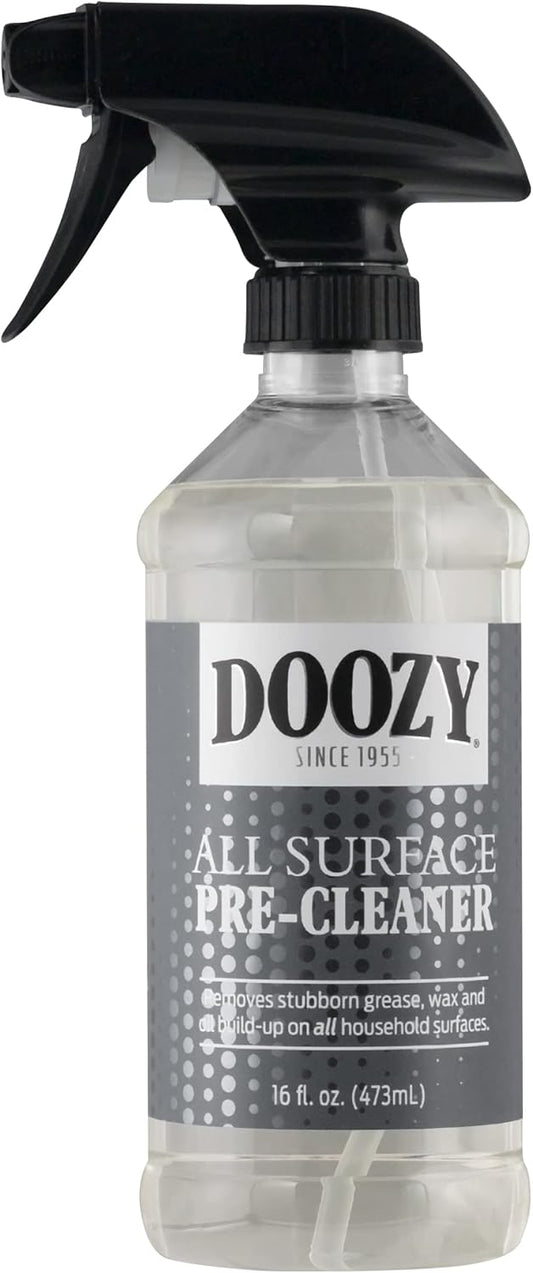 Doozy All Surface Pre-Cleaner - Pre Treatment to Easily Remove Built Up Grease, Grime, Dirt, Wax & Oil on Furniture, Wood, Glass, Plastic, Metal, Ceramic & Household Surfaces - 16 Ounce