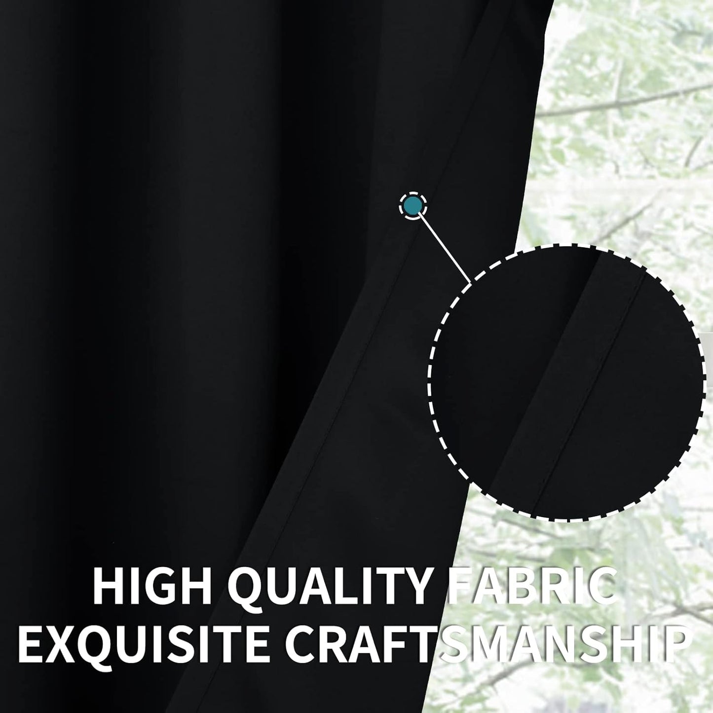 BGment Black Out Thermal Curtains 63 Inch Length for Bedroom 2 Panels - Room Darkening Window Drapes with Rod Pocket Insulated Blinds Privacy for Living Room, 42 x 63 Inch