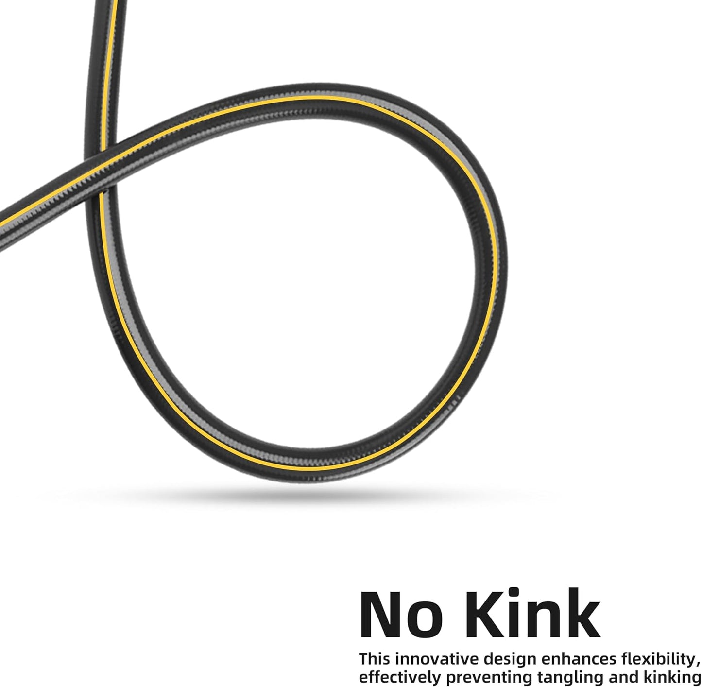 Solution4Patio Short Leader Garden Hose 3/4 in. x 10 ft. -Heavy Duty Durable Flexible Lightweight Water Pipe -Brass Aluminum Ends for Household & Commercial -Kink Free, Leakproof, Male/Female Fittings